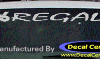 DC08136 Buick Regal Decal w/6 Symbol 