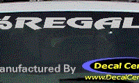 DC08140 Buick Regal Decal w/6 Symbol 