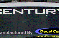 DC08141 Buick Century Decal 