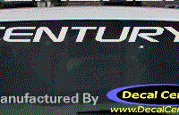 DC08142 Buick Century Decal 