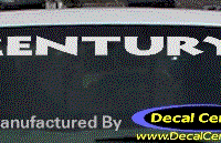DC08145 Buick Century Decal 