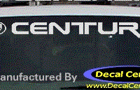 DC08165 Buick Century Decal w/Symbol 