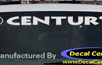 DC08167 Buick Century Decal w/Symbol 