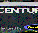 DC08168 Buick Century Decal w/Symbol