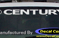 DC08168 Buick Century Decal w/Symbol 