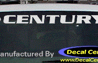 DC08169 Buick Century Decal w/Symbol 