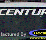 DC08174 Buick Century Decal w/Symbol