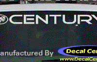 DC08178 Buick Century Decal w/Symbol 