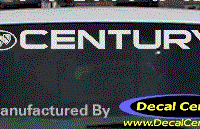 DC08179 Buick Century Decal w/Symbol 