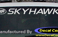 DC08206 Buick Skyhawk Decal w/Symbol 