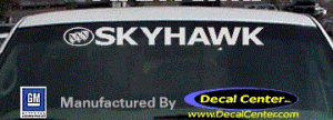 DC08210 Buick Skyhawk Decal w/Symbol