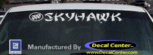 DC08211 Buick Skyhawk Decal w/Symbol