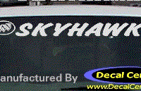 DC08213 Buick Skyhawk Decal w/Symbol 
