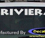 DC08249 Buick Riviera Decal w/Symbol