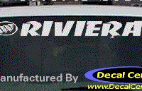 DC08252 Buick Riviera Decal w/Symbol 