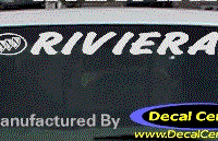 DC08253 Buick Riviera Decal w/Symbol 