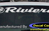DC08257 Buick Riviera Decal w/Symbol 