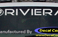 DC08258 Buick Riviera Decal w/Symbol 