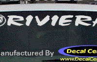 DC08261 Buick Riviera Decal w/Symbol 
