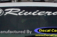 DC08262 Buick Riviera Decal w/Symbol 