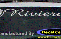 DC08263 Buick Riviera Decal w/Symbol 