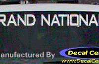 DC08265 Buick Grand National Decal 