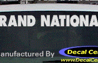 DC08268 Buick Grand National Decal 