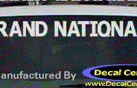 DC08270 Buick Grand National Decal 