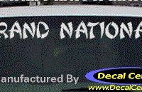 DC08271 Buick Grand National Decal 