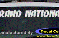DC08272 Buick Grand National Decal 