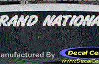 DC08273 Buick Grand National Decal 