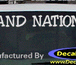 DC08274 Buick Grand National Decal