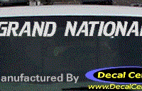 DC08275 Buick Grand National Decal 