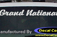 DC08277 Buick Grand National Decal 