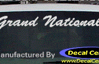 DC08282 Buick Grand National Decal 