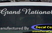 DC08283 Buick Grand National Decal 