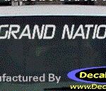 DC08286 Buick Grand National Decal w/6 Symbol