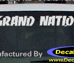 DC08292 Buick Grand National Decal w/6 Symbol