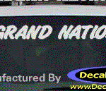 DC08293 Buick Grand National Decal w/6 Symbol