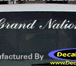 DC08296 Buick Grand National Decal w/6 Symbol