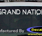 DC08298 Buick Grand National Decal w/6 Symbol