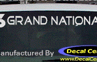 DC08298 Buick Grand National Decal w/6 Symbol 