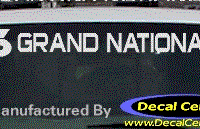 DC08299 Buick Grand National Decal w/6 Symbol 
