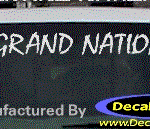 DC08300 Buick Grand National Decal w/6 Symbol