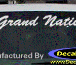 DC08302 Buick Grand National Decal w/6 Symbol