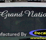 DC08303 Buick Grand National Decal w/6 Symbol
