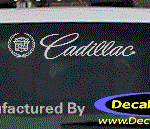 DC08501 Cadillac Decal w/Wreath