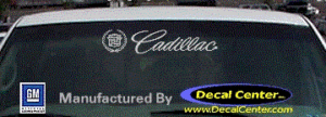 DC08501 Cadillac Decal w/Wreath