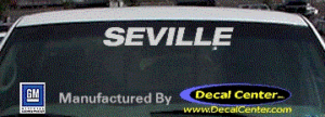 DC08505 Cadillac Seville Decal