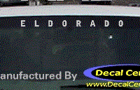 DC08509 Cadillac Eldorado Decal 